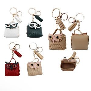 Assorted Owl Keychains Coin Purses